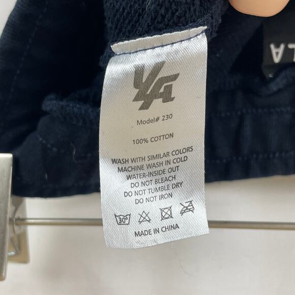 YoungLA Jogger Pant Navy Blue Cuff Ankle Tie Elastic Waist Men's 230 Size S - Picture 11 of 11